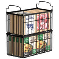 Space-Saving Freezer Storage Bins with Handles (Pack of 2/4/6/8) — Stackable, open-design, high load-bearing, rust-resistant, and ventilated; designed for chest freezers and kitchen use